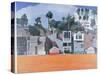 Houses under the Cliff, Santa Monica, USA, 2002-Peter Wilson-Stretched Canvas