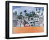 Houses under the Cliff, Santa Monica, USA, 2002-Peter Wilson-Framed Giclee Print