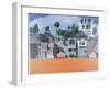 Houses under the Cliff, Santa Monica, USA, 2002-Peter Wilson-Framed Giclee Print