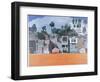 Houses under the Cliff, Santa Monica, USA, 2002-Peter Wilson-Framed Giclee Print