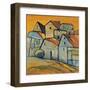 Houses V-Victor Moreno-Framed Art Print