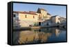 Houses, Vrboska, Hvar Island, Croatia-Guido Cozzi-Framed Stretched Canvas