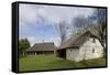 Houses with Thatched Roofs-null-Framed Stretched Canvas