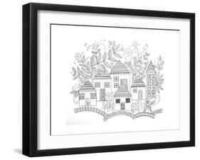 Houses-Neeti Goswami-Framed Art Print