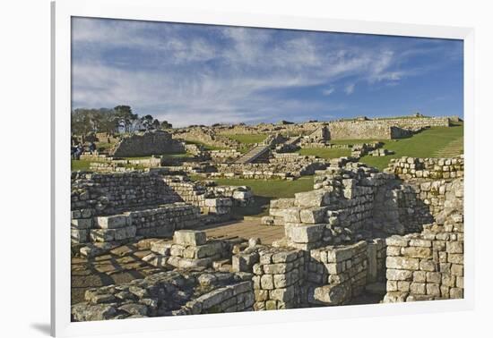 Housesteads Roman Fort from the South Gate, Hadrians Wall, Unesco World Heritage Site, England-James Emmerson-Framed Photographic Print