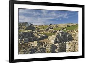 Housesteads Roman Fort from the South Gate, Hadrians Wall, Unesco World Heritage Site, England-James Emmerson-Framed Photographic Print