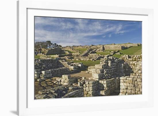 Housesteads Roman Fort from the South Gate, Hadrians Wall, Unesco World Heritage Site, England-James Emmerson-Framed Photographic Print