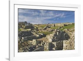 Housesteads Roman Fort from the South Gate, Hadrians Wall, Unesco World Heritage Site, England-James Emmerson-Framed Photographic Print