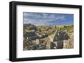 Housesteads Roman Fort from the South Gate, Hadrians Wall, Unesco World Heritage Site, England-James Emmerson-Framed Photographic Print