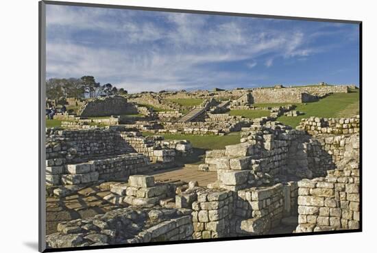 Housesteads Roman Fort from the South Gate, Hadrians Wall, Unesco World Heritage Site, England-James Emmerson-Mounted Photographic Print