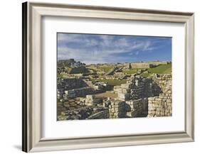 Housesteads Roman Fort from the South Gate, Hadrians Wall, Unesco World Heritage Site, England-James Emmerson-Framed Photographic Print