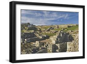 Housesteads Roman Fort from the South Gate, Hadrians Wall, Unesco World Heritage Site, England-James Emmerson-Framed Photographic Print