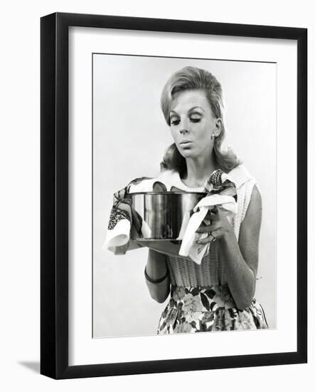 Housewife Cooking-null-Framed Photographic Print