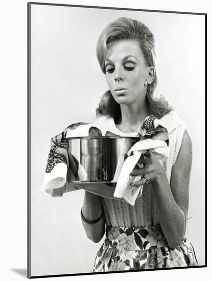 Housewife Cooking-null-Mounted Photographic Print