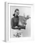 Housewife with Shopping-null-Framed Photographic Print