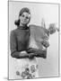 Housewife with Shopping-null-Mounted Photographic Print