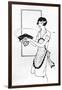 Housewife with Soup 1930-Anne Rochester-Framed Art Print