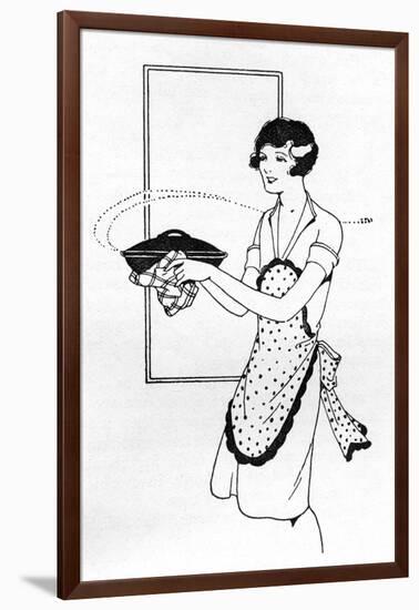 Housewife with Soup 1930-Anne Rochester-Framed Art Print