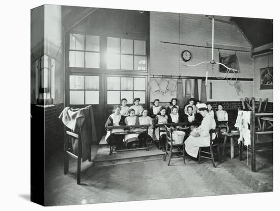 Housewifery Lesson, Childeric Road School, Deptford, London, 1908-null-Stretched Canvas
