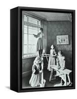 Housewifery Lesson, Dulwich Hamlet School, Dulwich Village, London, 1908-null-Framed Stretched Canvas