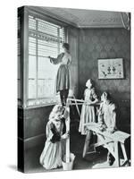 Housewifery Lesson, Dulwich Hamlet School, Dulwich Village, London, 1908-null-Stretched Canvas