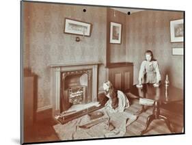 Housewifery Lesson, Morden Terrace School, Greenwich, London, 1908-null-Mounted Photographic Print