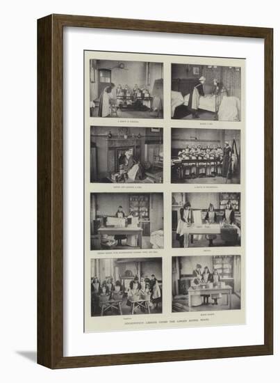 Housewifery Lessons under the London School Board-null-Framed Giclee Print