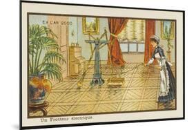 Housework Made Easy, The Automated Electric Polisher-Jean Marc Cote-Mounted Art Print