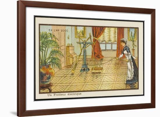 Housework Made Easy, The Automated Electric Polisher-Jean Marc Cote-Framed Premium Giclee Print
