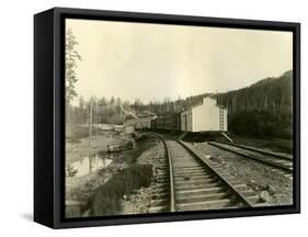 Housing For Railroad Workers, Lake Crescent, 1919-Asahel Curtis-Framed Stretched Canvas