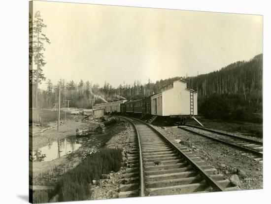 Housing For Railroad Workers, Lake Crescent, 1919-Asahel Curtis-Stretched Canvas