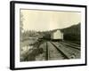 Housing For Railroad Workers, Lake Crescent, 1919-Asahel Curtis-Framed Giclee Print