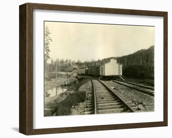 Housing For Railroad Workers, Lake Crescent, 1919-Asahel Curtis-Framed Giclee Print