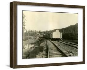 Housing For Railroad Workers, Lake Crescent, 1919-Asahel Curtis-Framed Giclee Print