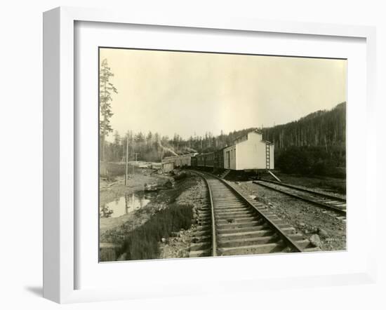 Housing For Railroad Workers, Lake Crescent, 1919-Asahel Curtis-Framed Giclee Print