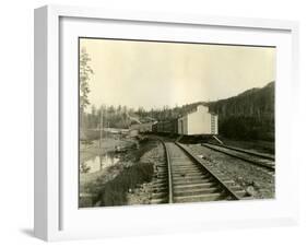 Housing For Railroad Workers, Lake Crescent, 1919-Asahel Curtis-Framed Giclee Print