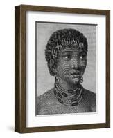 Housouana Woman, Engraving from Travels into Interior of Africa Via Cape of Good Hope-Francois Le Vaillant-Framed Giclee Print