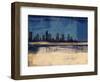 Houston Abstract Skyline I-Emma Moore-Framed Art Print