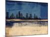 Houston Abstract Skyline I-Emma Moore-Mounted Art Print