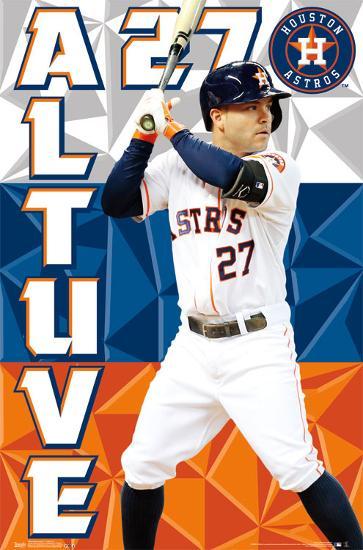 Houston Astros - J Altuve 15-null-Lamina Framed Poster