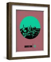 Houston Circle Poster 1-NaxArt-Framed Art Print