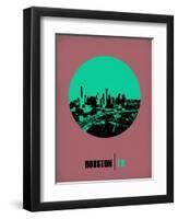 Houston Circle Poster 1-NaxArt-Framed Art Print