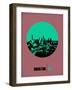 Houston Circle Poster 1-NaxArt-Framed Art Print