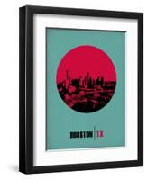 Houston Circle Poster 2-NaxArt-Framed Art Print