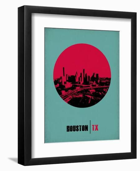 Houston Circle Poster 2-NaxArt-Framed Art Print