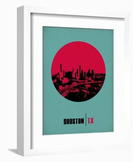 Houston Circle Poster 2-NaxArt-Framed Art Print