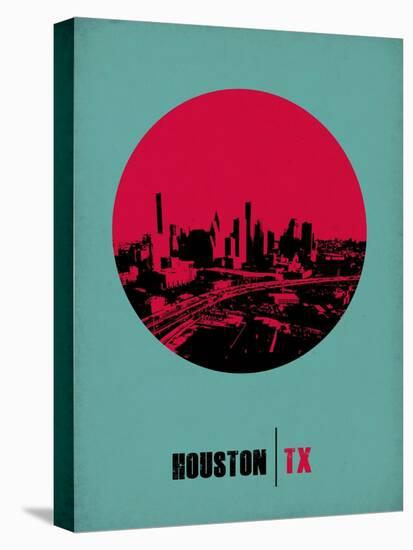 Houston Circle Poster 2-NaxArt-Stretched Canvas