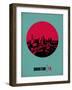 Houston Circle Poster 2-NaxArt-Framed Art Print