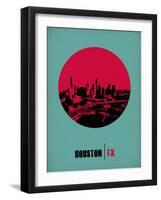 Houston Circle Poster 2-NaxArt-Framed Art Print