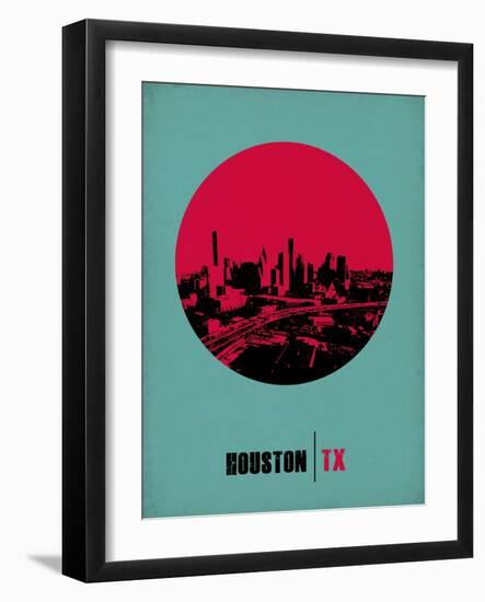 Houston Circle Poster 2-NaxArt-Framed Art Print